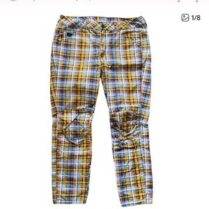 G Star Raw 5622 3D Mid Boyfriend Jeans Pharrell Williams X25 Madras Check 29x30